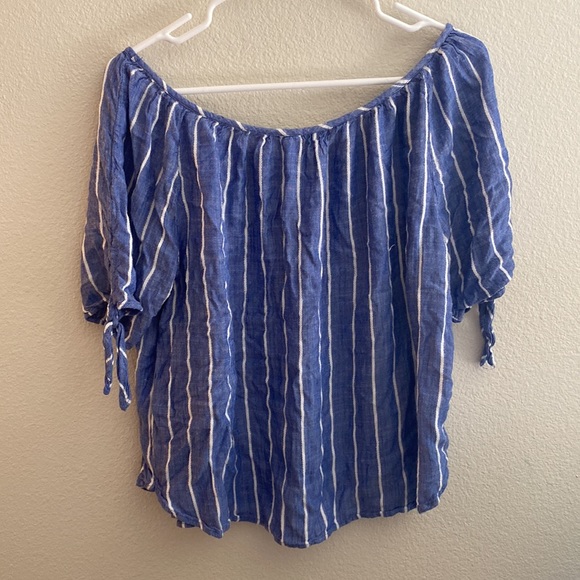H&M Off Shoulder Striped Top - Picture 2 of 4